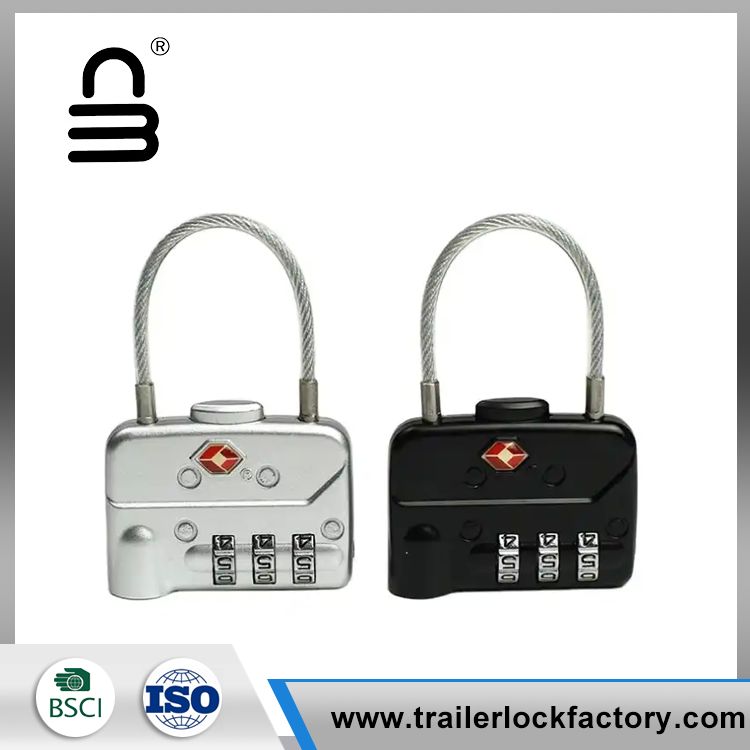 3 rattar Travel Bagage kabel TSA Lock