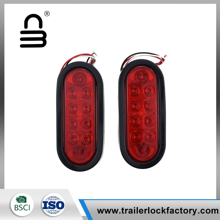 6 tum 10 led oval stop trail vänd ljus